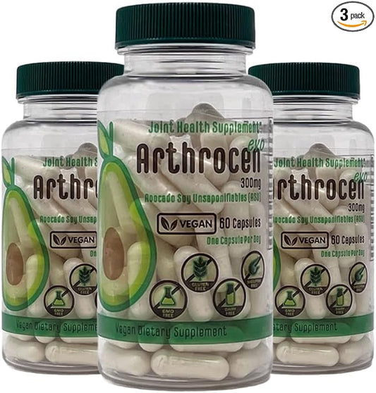 EVO Vegan Joint Health Supplement, 300Mg Avocado Soy Unsaponifiable, 60 Day Supply, One Capsule Per Day (6 Months)