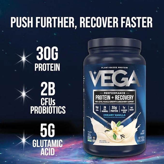 Vega Sport Premium Vegan Protein Powder, Vanilla - 30g Plant Based Protein, 5g BCAAs, Low Carb, Keto, Dairy Free, Gluten Free, Non GMO, Pea Protein for Adults, 12 x 1.6 oz Sachets (Packaging May Vary)