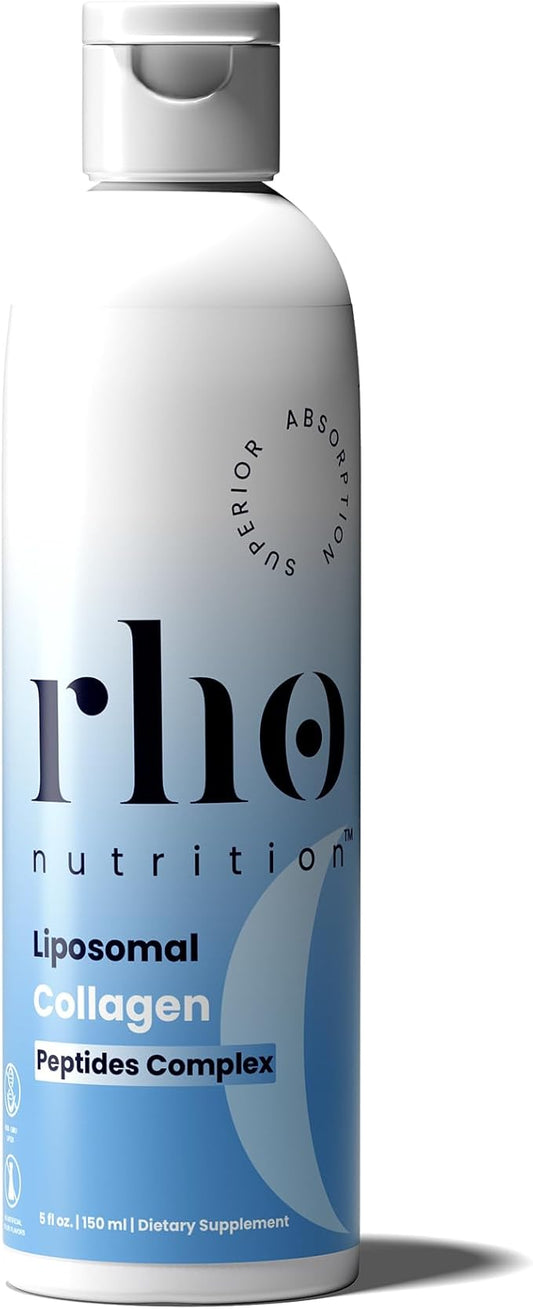 Liposomal Collagen Peptides - High-Absorption Liquid Collagen Supplement - Supports Skin Elasticity, Joint Health, and Overall Vitality for Healthy Aging, 5 fl oz