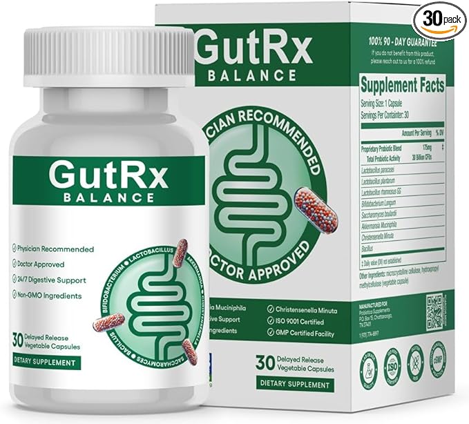 Balance, Take Control of Your Digestive System, Build Gut Wall Barrier, Reduce Diarrhea and Loose Stools, Probiotic Supplement Fixes Digestion After Antibiotics, Re-populate The Microbiome