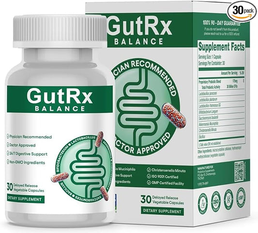 Balance, Take Control of Your Digestive System, Build Gut Wall Barrier, Reduce Diarrhea and Loose Stools, Probiotic Supplement Fixes Digestion After Antibiotics, Re-populate The Microbiome