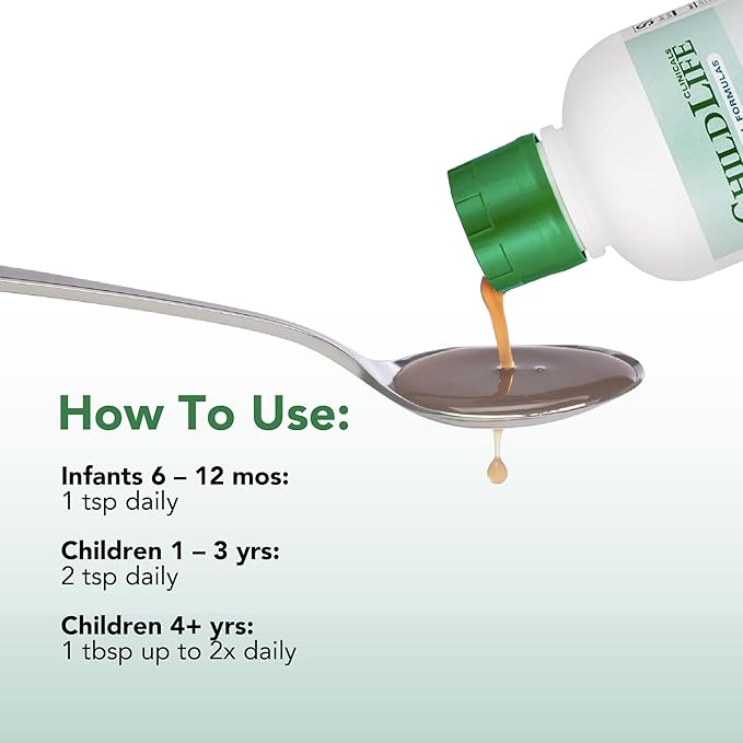 CHILDLIFE ESSENTIALS Clinicals Bone Health - Baby Liquid Calcium, Kids Calcium Liquid w/Magnesium, Zinc, Vitamin D3, for Babies 6 Months & Up, Toddlers, Children - Orange Flavor, 16 fl oz (1 Pack)
