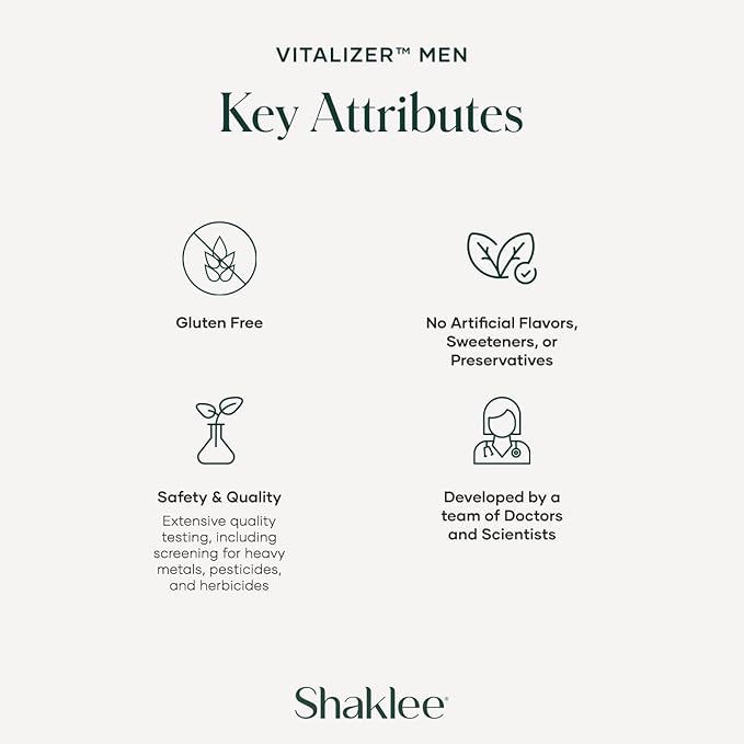 Shaklee - Vitalizer™ Men - Advanced Nutrition Vita-Strips® with Vitamins, Minerals, Omega-3s, Probiotics & More for Heart, Joint, Immune, Bone, Digestive Health & Physical Energy - 30 Vita-Strips®