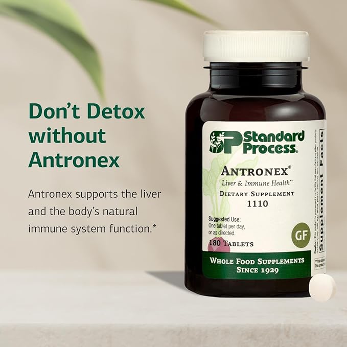 Standard Process Inc. Antronex - Whole Food Immune System Support and Liver Health Supplement with Calcium - 180 Tablets