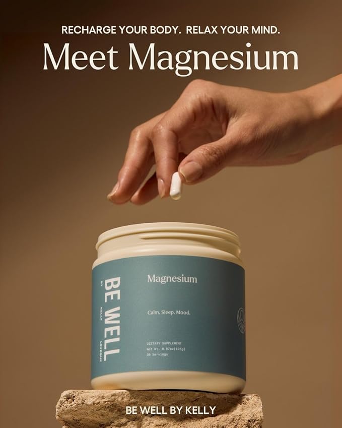 Be Well by Kelly Magnesium with GABA, L-theanine & B6 (90 Servings, 270 Capsules)