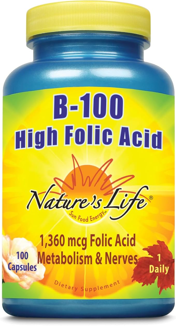 Nature's Life B-100 High Folic Acid | 100 ct