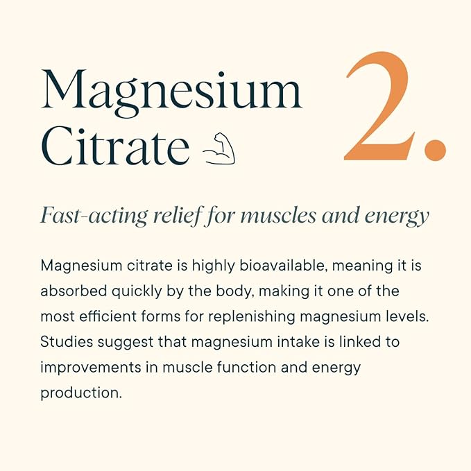 Ora Organic Magnesium Complex Powder Supplement - 4-in-1 Magnesium: Glycinate, Taurate, Malate & Citrate | Vegan, Gluten-Free | Tangerine Flavor | Calm Support for Sleep, Stress & Muscles | 30 Serving