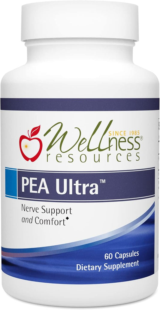 Wellness Resources Pea Ultra with Levagen+ High Absorption Pea for Minor Pain and Discomfort, 300mg Palmitoylethanolamide with LipiSperse (60 Capsules)