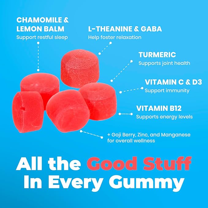 DR. MORITZ Ashwagandha Gummies for Calm, Relaxation, and Immune Support - Ashwagandha for Women and Men - with L-Theanine - Sugar Free and Non-GMO (60 Count)
