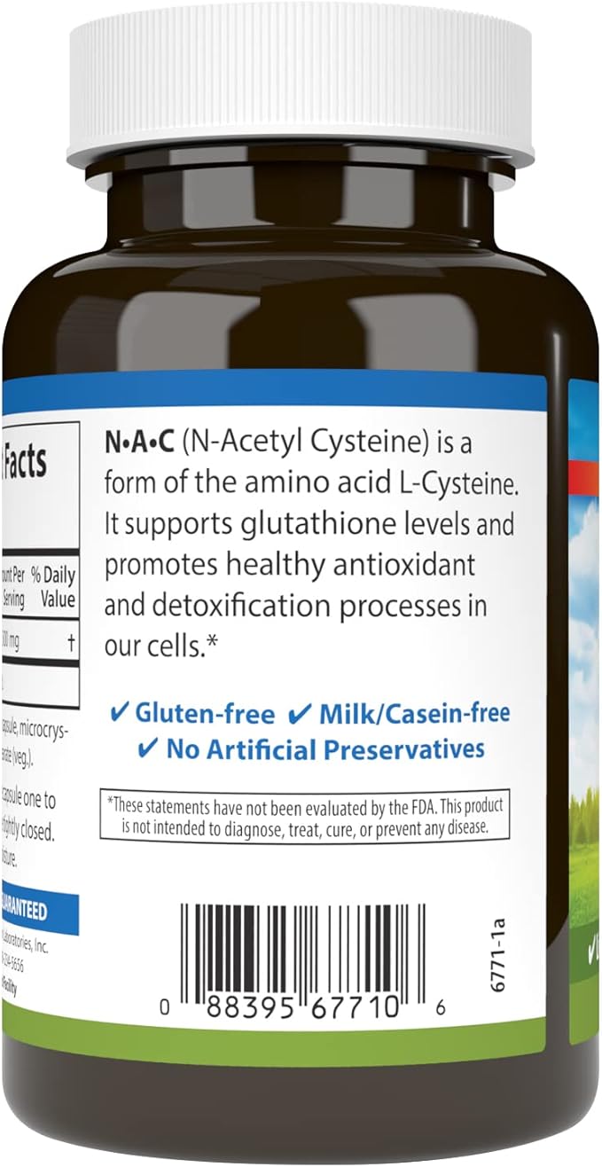 Carlson - NAC, N-Acetyl Cysteine, 500mg, Liver Health, Immune Function, Antioxidant, 120 Vegetarian Capsules