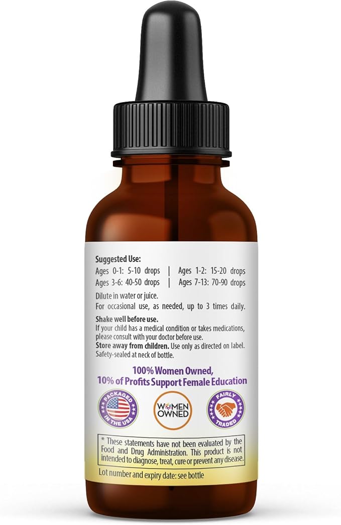 Kids Sleep Support Liquid Extract - Natural Kids Plant Based Herbal Sleep Aid, with Chamomile, Guava Leaf - 1oz Liquid Extract - Herbal Goodness (1 Unit)