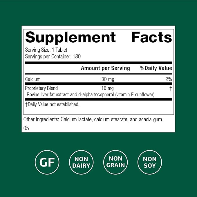 Standard Process Inc. Antronex - Whole Food Immune System Support and Liver Health Supplement with Calcium - 180 Tablets