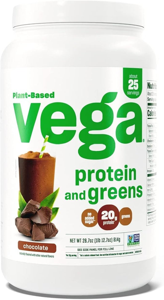 Vega Protein & Greens Powder, Chocolate, 28.7 Ounce