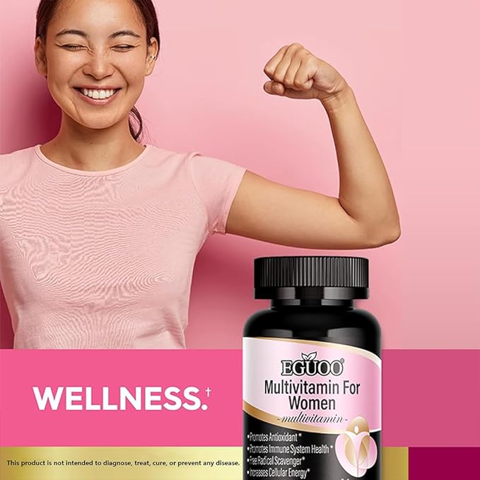 Multivitamin for Women - Womens Multivitamin with Vitamin C, E, Biotin and Folic Acid Vitamins for Women - Womens Vitamins for Energy, Immune, Brain, Heart, Eye and Bone Health, 90 Capsules