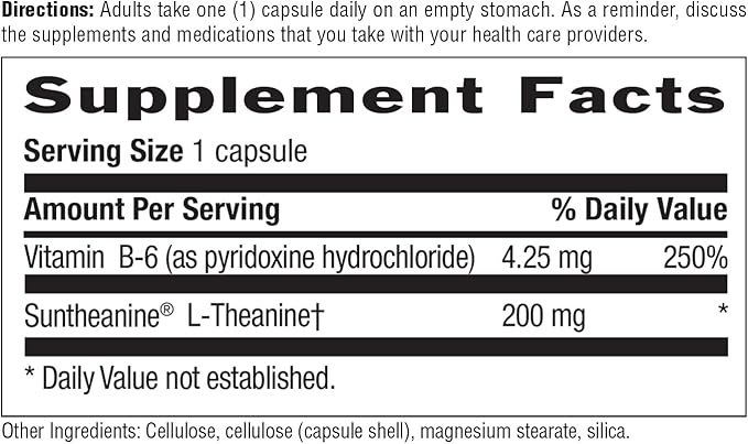 Country Life L-Theanine, 200 mg - 60 Vegan Capsules