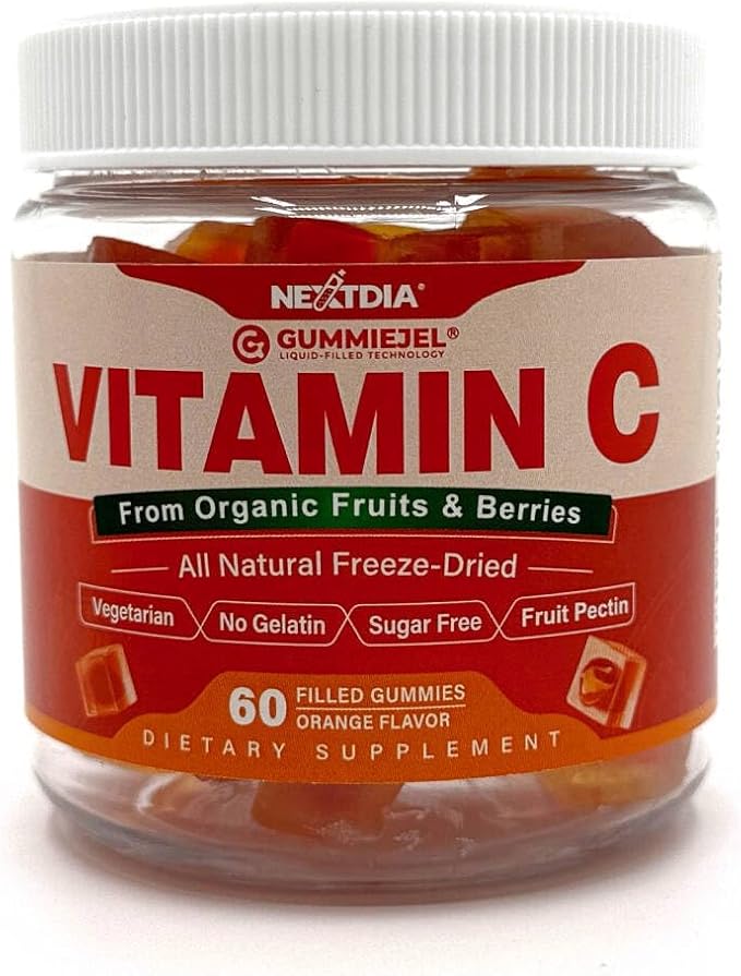 (2 Pack) Whole Food Vitamin C Gummies for Adults & Kids, Zero Sugar, Natural Antioxidants, Bioflavonoids, Organic Vitamin C Supplement for Immune & Collagen Support, High Absorption, Vegan, Chewable