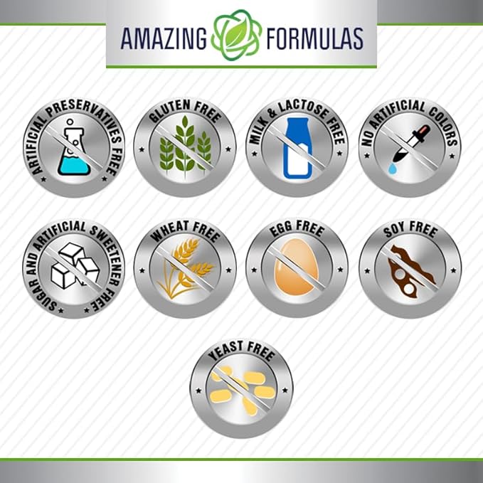 Amazing Formulas Folic Acid Supplement | 5000 Mcg | Tablets | Non-GMO | Gluten Free | Made in USA (240 Count)