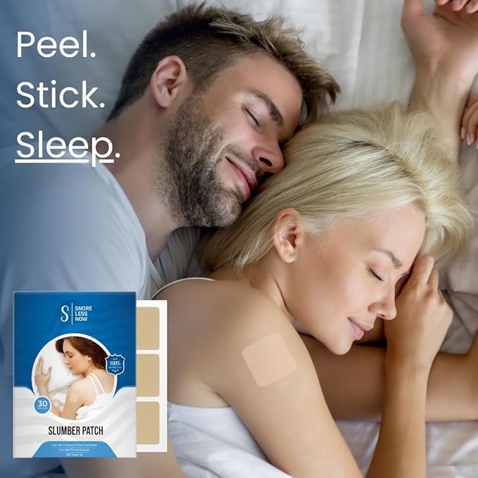 Slumber Patch Sleep Aid for Adults | Extra Strength Easy-to-Apply Sleep Patches with Melatonin & Valerian | Relax & Wake Up Refreshed | Long-Lasting Night Comfort for Men & Women | 30 Patches