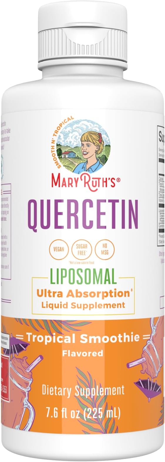 Quercetin | Sugar Free | Liquid Quercetin 500mg Immune Support for Adults | Inflammation Support Supplement | Immune Defense | Cellular Health | Vegan | Non-GMO | Gluten Free | 15.22 Fl Oz