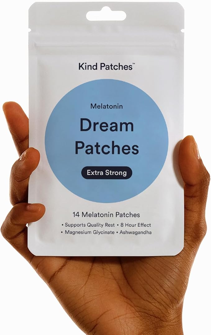 Melatonin Dream Patches Extra Strong - Sleep Patches - Sleep Aid with Ashwagandha and Magnesium for Rest - 14 Count