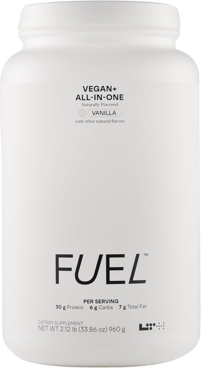 LTH Fuel Vegan & All-in-One - 30g Protein per Serving - Plant-Based Protein Meal Replacement - Vitamins, Minerals, Digestive Enzymes & Probiotics - Meal Supplement - Vanilla, 20 Servings