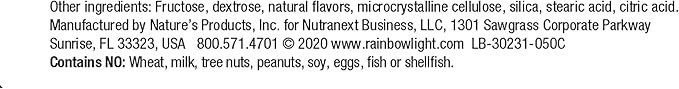 Rainbow Light Kids One Multivitamin, Chewable Multivitamin for Kids Provides Healthy Growth and Immune Support, With Vitamin C, Zinc, & B Complex, Vegetarian and Gluten Free, Fruit Punch, 90 Count