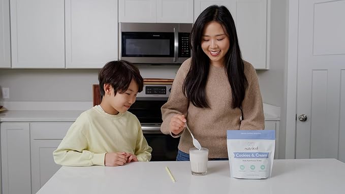 Kids Healthy Protein Powder Shake- 36 Essential Vitamins, 10g Whey Protein, Weight Gain Drink Mix for Kids, Digestive Enzyme Probiotics, Snack for Kids Growth12.25 oz