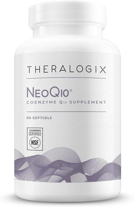 Theralogix NeoQ10 Coenzyme Q10 Supplement - Heart Health & Fertility Support - CoQ10 Fertility Supplement for Men & Women* - NSF Certified - 90 Softgels (90-Day Supply)