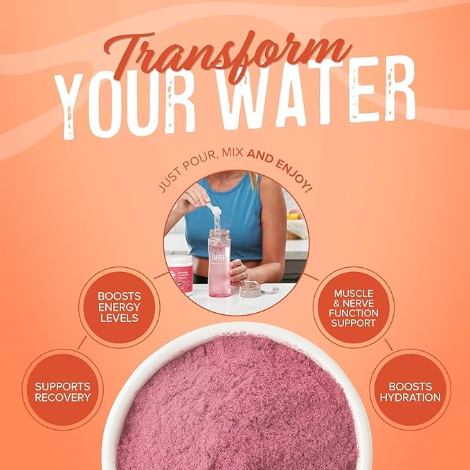 JUNP Electrolytes Powder No Sugar No Carbs – Orchard Fresh Juicy Peach Drink Mix - Potassium & Salt Electrolyte Hydration Powder Zero Calorie Sugar Free Electrolyte Powder, Keto Friendly, 180 Servings