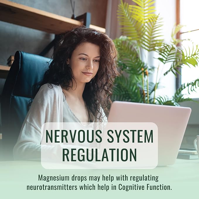 Magnesium Glycinate 500mg - Liquid Magnesium Drops, Ashwagandha, L - Theanine, Chamomile - Calm & Stress Relief, Relaxation, Restful Sleep, Muscle Heart Health, Vegan - 2 Fl Oz (30 Days)