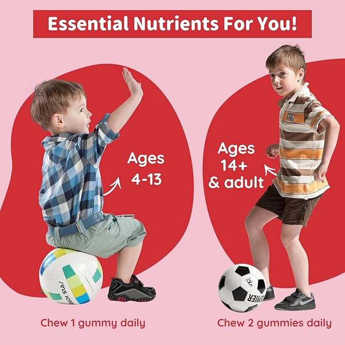 Liquid Iron Supplement for Women & Men, Iron Gummies for Kids & Adults