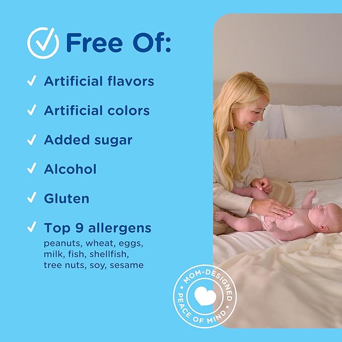 Mommy's Bliss Baby Probiotic Drops + Vitamin D, Supports Digestive Health and Immunity, 400IU Vitamin D for Healthy Bone Development, Newborns +, Flavorless, 0.34 Fl Oz (30 Servings)