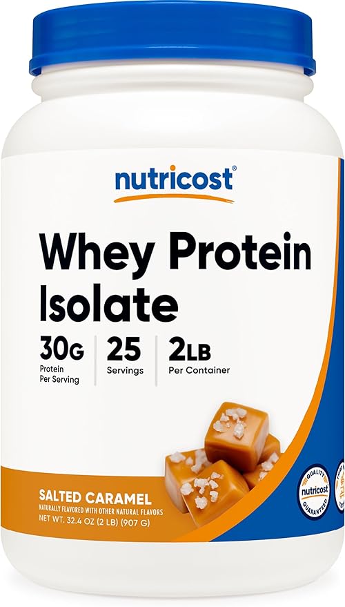 Nutricost Whey Protein Isolate (Salted Caramel) 2LBS