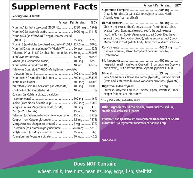 Pure Essence Labs ProFema - Multivitamin for Women - Natural Menopause Relief Supplement - Promotes Hormone Balance, Reduces Hot Flashes, Mood Swings, Night Sweats (120 Capsules)