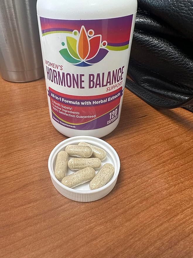 2-Month Women's Hormone Health Support Supplement | All-in-1 Formula for Women | Perfect Blend of 11 Herbs/Extracts | Female Hormonal Balance Complex Pills | Bulk Savings 60-Day Supply | 120 Capsules