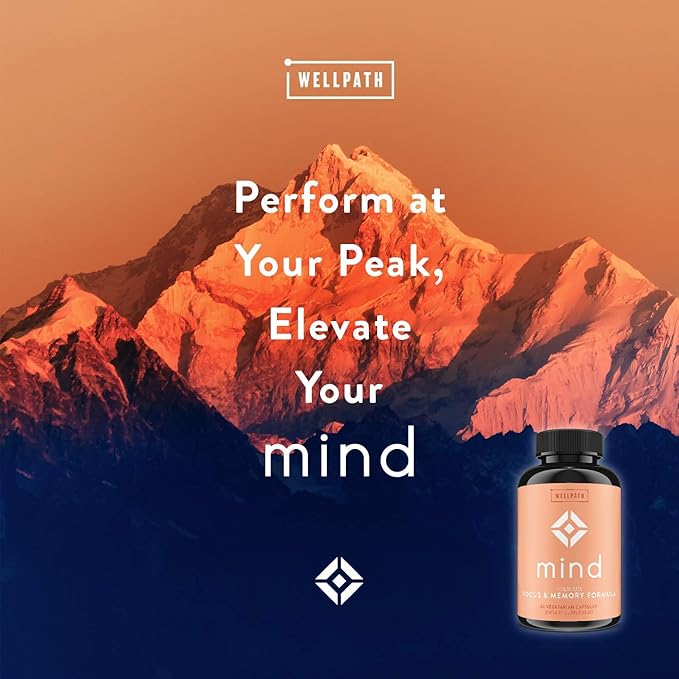 WellPath Mind & Detox Duo – Mind Memory & Focus Capsules (60 ct) + Liquid Chlorophyll Drops (2 fl oz) | Cognitive Support & Natural Energy | Daily Cleanse & Antioxidants | Vegan, Non-GMO**