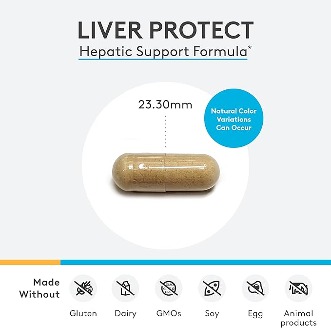 XYMOGEN Liver Protect - Supports Liver Health + Glutathione Production - Milk Thistle Extract, ALA Alpha-Lipoic Acid, N-Acetyl-L-Cysteine, Selenium L-Selenomethionine (60 Capsules)
