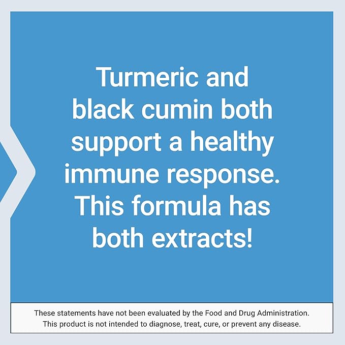 Life Extension Black Cumin Seed Oil and Curcumin Elite, Black Cumin, Turmeric Extract, Immune Health Support, high bioavailability, Whole-Body Health, Gluten Free, Non-GMO, 60 softgels
