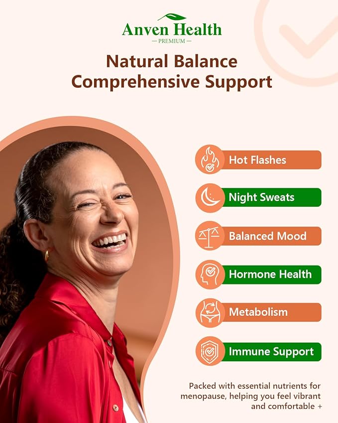 Menopause Supplements for Women - Probiotics for Menopause Relief, Hot Flashes, Night Sweats, Bloating & Gut Health with Herbs, Collagen, Vitamins, Gluten Free & Non-GMO | 90 Veggie Caps