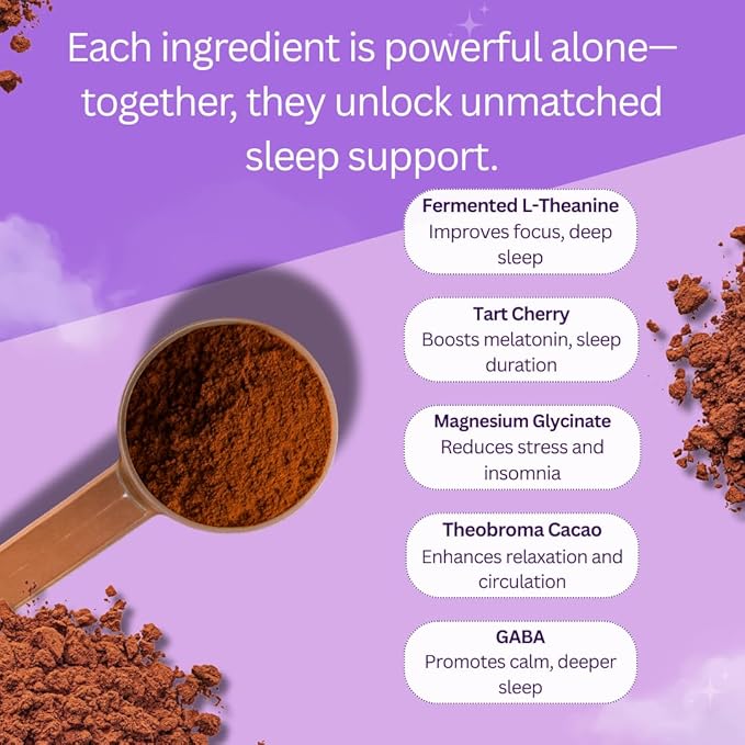 Killswitch Sleep Aid for Adults – Fall Asleep Fast & Wake Refreshed, Sugar-Free Hot Chocolate Supplement - Magnesium, Tart Cherry, L-Theanine & More for Restful Sleep, 30 Servings, Made in USA