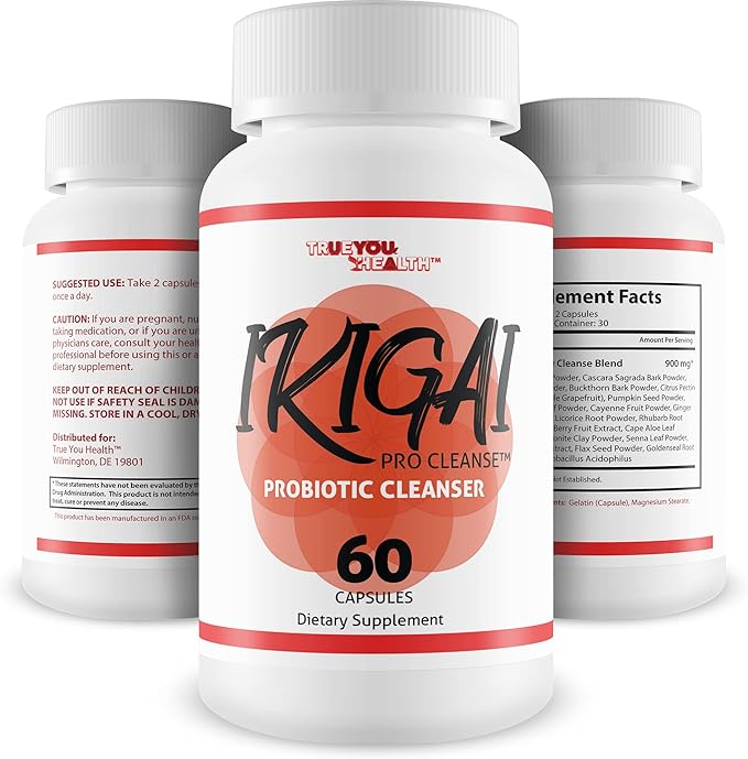 Ikigai Pro Cleanse - Premium Cleanse with 15+ Herbs & Probiotics - Full Body Cleanse Detox - Support Digestive, Gut, & Colon Health - Aid Bloating Relief & Regularity - Advanced Cleansing Formula