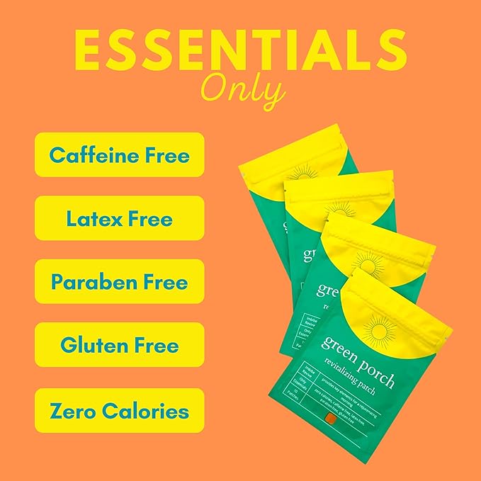 Premium Recovery Patches – Vitamin B12, Magnesium, Vitamin C, Folic Acid & Thiamine – Wellness, Energy Support & Travel – Skin-Friendly & Waterproof – 10 Individual Patches