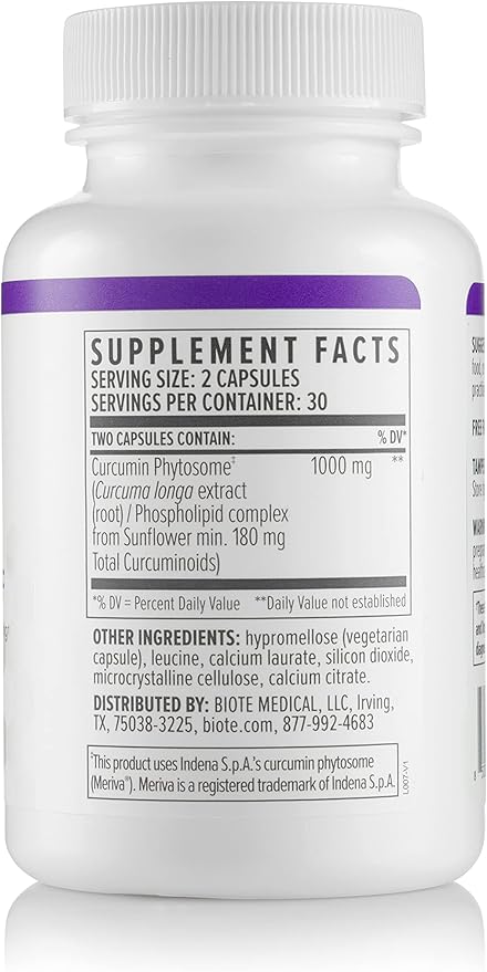 Biote Nutraceuticals - Curcumin SF - Circulation + Healthy Aging (60 Capsules)