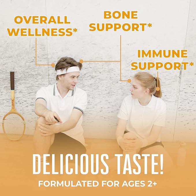 MaryRuth Organics's Vitamin D3 B12 Gummies | USDA Organic | 2 Month Supply | Vitamin D & B12 Vitamin Supplements for Adults & Kids | Bone Health | Healthy Energy Levels | Non-GMO | 60 Servings