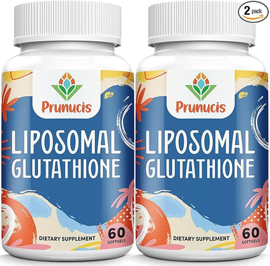 2400MG Liposomal Glutathione, Reduced L-Glutathione, Glutathione Supplement with Vitamin C, Master Antioxidants, Enhanced Absorption, Antioxidant Supplements - Immune System, 120 Softgels