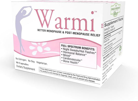 Lane Innovative - Warmi Menopause Support for Women, Natural Relief for Menopause & Beyond with Organic Maca Root, No Soy, No Estrogen (90 Servings)