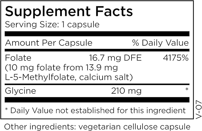 MethylPro 10mg L-Methylfolate - (30 Capsules)