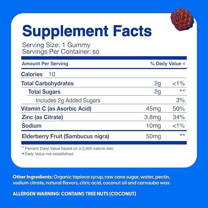 Feel Great Immune Support for Kids | Vitamin C Zinc & Elderberry Gummies | Sambucus Nigra Immunity Multivitamin | Vegetarian | 60 Day Supply