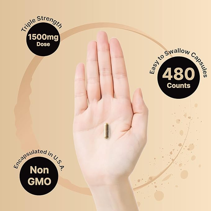 2 Pack NatureBell Mucuna Pruriens Capsules, 1500mg Per Serving, Made with Mucuna and Ashwagandha, 480 Capsules, 2 in 1 Formula, Contains Mucuna Pruriens Seeds for Mood Mind and Brain Health