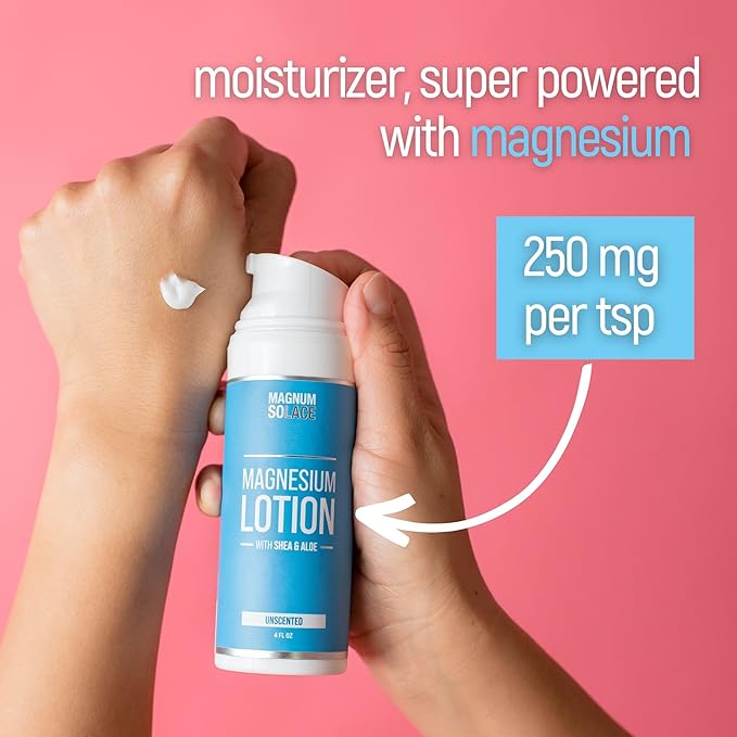 Magnesium Lotion with Aloe & Shea – Apply to Legs – Alternative to Topical Magnesium Cream